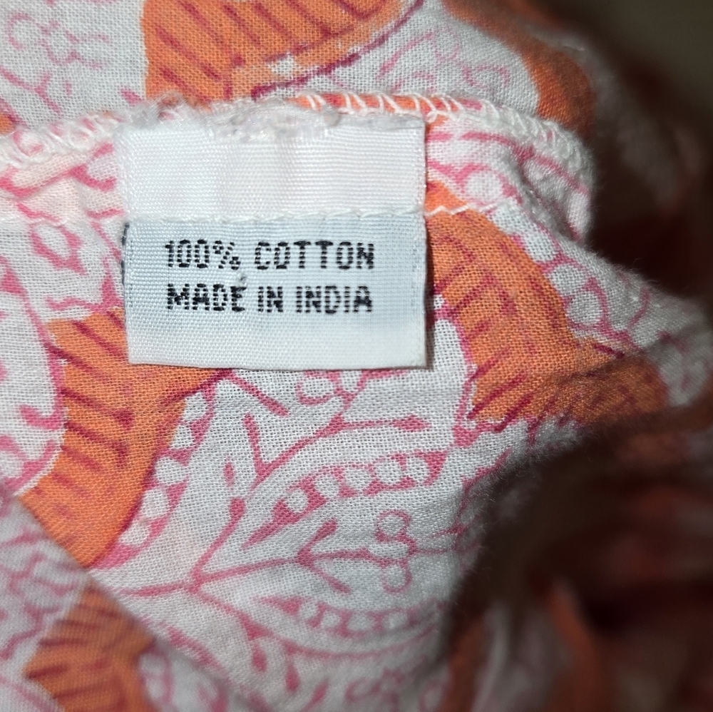 Roberta Roller Rabbit Coral and Light Pink Patterned Tunic - Picture 6 of 7